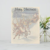 Vintage kerstkerstkerstkerstkerstman, Sleigh met r (Staand voorkant)