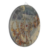 Vintage kerstkerstkerstkerstkerstman, Sleigh met r Dartbord (Voorkant Links)