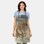 Vintage kerstkerstkerstkerstkerstman, Sleigh met r Schort (Gedragen)