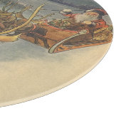 Vintage kerstkerstkerstkerstkerstman, Sleigh met r Snijplank (Hoek)