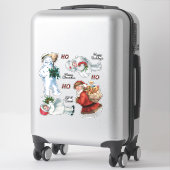 Vintage kerstkerstkerstkerstkerstman Snowman Girls Sticker (Koffer)