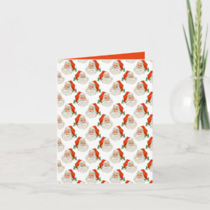 Vintage kerstkerstkerstkerstkerstman St. Nick Holi Kaart