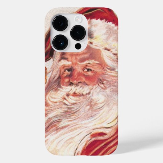 Vintage kerstkerstkerstkerstman Case-Mate iPhone case (Achterkant)