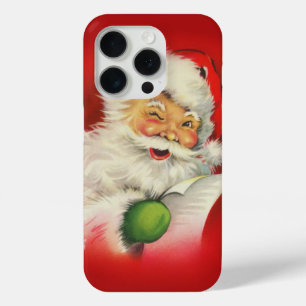 Vintage kerstkerstkerstkerstman iPhone 15 pro case