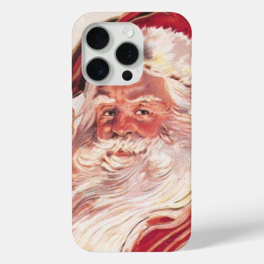 Vintage kerstkerstkerstkerstman Case-Mate iPhone case (Achterkant)
