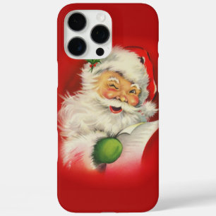 Vintage kerstkerstkerstkerstman iPhone 16 pro max hoesje
