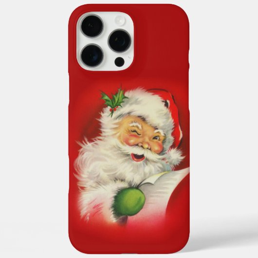 Vintage kerstkerstkerstkerstman Case-Mate iPhone case (Achterkant)