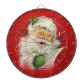Vintage kerstkerstkerstkerstman dartbord (Voorkant)