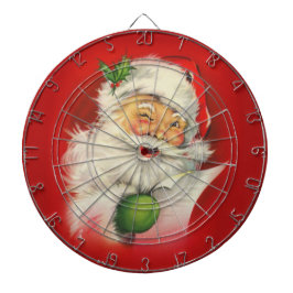 Vintage kerstkerstkerstkerstman dartbord