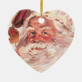 Vintage kerstkerstkerstkerstman keramisch ornament