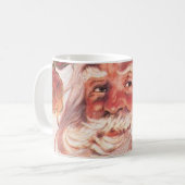 Vintage kerstkerstkerstkerstman koffiemok (Voorkant links)