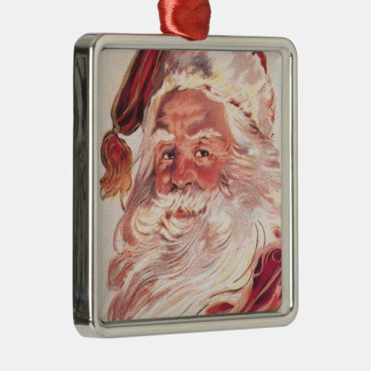 Vintage kerstkerstkerstkerstman metalen ornament (Rechts)