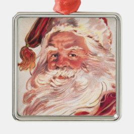 Vintage kerstkerstkerstkerstman metalen ornament