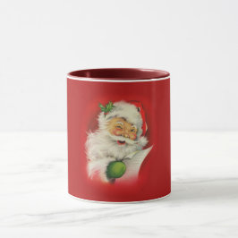 Vintage kerstkerstkerstkerstman mok