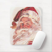 Vintage kerstkerstkerstkerstman muismat (Met muis)