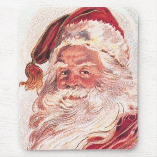 Vintage kerstkerstkerstkerstman muismat (Voorkant)