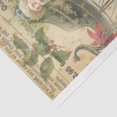 Vintage Kerstkerstkerstkerstman - Oude krantenkind Tissuepapier (Detail)