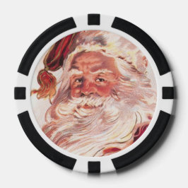 Vintage kerstkerstkerstkerstman poker chips