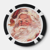 Vintage kerstkerstkerstkerstman poker chips (Achterkant)