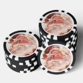 Vintage kerstkerstkerstkerstman poker chips (Opstapeling)