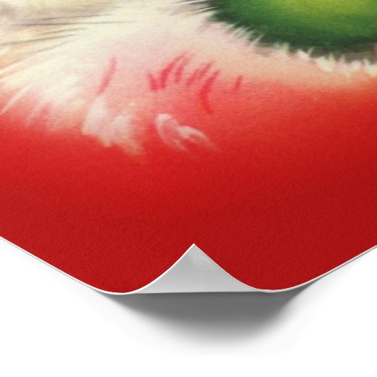 Vintage kerstkerstkerstkerstman poster (Hoek)