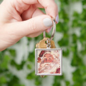 Vintage kerstkerstkerstkerstman sleutelhanger (Hand)