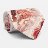 Vintage kerstkerstkerstkerstman stropdas (Opgerold)