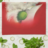 Vintage kerstkerstkerstkerstman theedoek (Gevouwen)