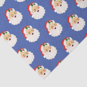 Vintage kerstkerstkerstkerstman tissuepapier (Detail)