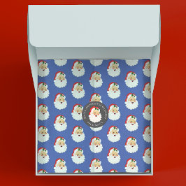 Vintage kerstkerstkerstkerstman tissuepapier