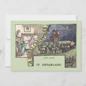 Vintage kerstkerstkerstkerstrenrenrenrenrenrennier kaart (Voorkant)