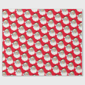 Vintage kerstkerstkerstkoptiel betrapt cadeaupapier (Vlak)