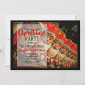 Vintage-kerstkerstkerstpapier Kaart (Voorkant)