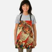 Vintage-kerstkerstkerstpapier Schort (Insitu)