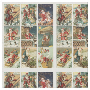Vintage kerstkerstkerststaartverbinding Afbeelding Stof