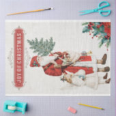 Vintage kerstkerstman en engel-ontkoppeling tissuepapier (Craft)