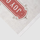 Vintage kerstkerstman en engel-ontkoppeling tissuepapier (Detail)