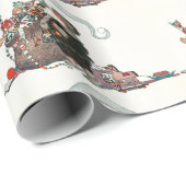 Vintage kerstkerstmankerklei cadeaupapier (Rol Hoek)