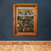 Vintage kerstkerststal Sandro Botticelli Poster