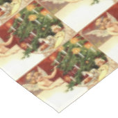 Vintage Kerstkerub Tafelkleed (Gekanteld)