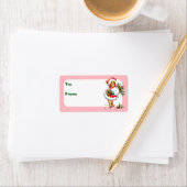 Vintage-kerstkind Etiket (Insitu)