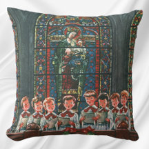 Vintage kerstkinderen die Choir zingen in de kerk