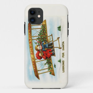 Vintage kerstkinderen die op zoek zijn naar de ker Case-Mate iPhone case