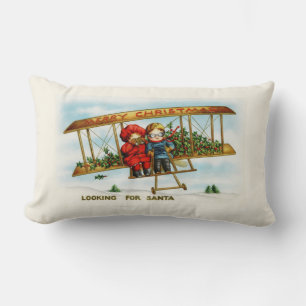 Vintage kerstkinderen die op zoek zijn naar de ker kussen