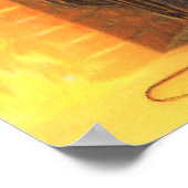 Vintage kerstkinderen die wachten op kerstmis poster (Hoek)