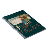 Vintage-kerstkinderen en Cherub Notitieboek (Rechterzijde)