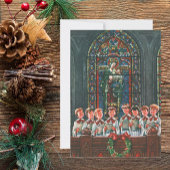 Vintage kerstkinderen Sing Choir Uitnodiging