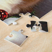 Vintage Kerstkitten in Santa Hat Legpuzzel (Zijkant)