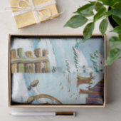 Vintage kerstkleden in slaapstand tissuepapier (Geschenk)