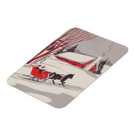 Vintage-kerstkledij Magneet (Linkerzijde)